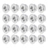 M8 x 1.25mm Serrated Flange Hex Lock Nuts, 20pcs Hexagon Flange Nuts, 304 Stainless Steel, Full Thread, DIN6923 Standard