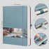 EMSHOI Lined Journal Hardcover Notebook 8.5 x 11-192 Pages A4 Large College Ruled Notebooks for Work, 100gsm Thick Leather Journals for Women Men Writing Journaling, GrayBlue by EMSHOI