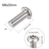 uxcell M8x20mm Torx Security Machine Screw, 20pcs Pan Head Screws Inside Column, 304 Stainless Steel Fasteners Bolts