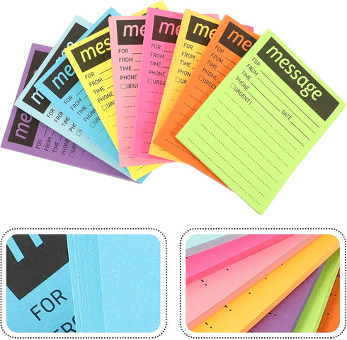 SEWACC Sticky Phone Message Pad - 9 Books Adhesive Message Notepads for Work Call Office Supplies