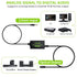 3.5mm 3.5mm LiNKFOR to SPDIF Converter Analog to Digital Audio Adapter for Enhanced Sound Toslink Optical Output