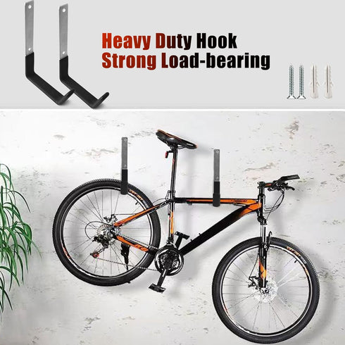 Heavy Duty Steel Hooks, Garage Storage Utility Organizer, Wall Mount Tool Hangers (2 Pack)