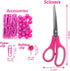 Hot Pink Desk Accessory Kit, Hot Pink Office Supplies, Hot Pink Stapler and Tape Dispenser Set, Gift for Students,