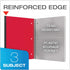 Oxford Spiral Notebook 3 Pack, 3 Subject, Durable Plastic Covers, Strong Coil, 3 Pockets, College Rule, 8.5 x 11, 150