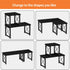 Honiter 2 Sets Desk Shelf, Desktop Organizer Shelf, Freestanding Small Bookshelf, 2 Tier Stackable Desktop Storage
