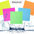 Transparent Sticky Note Pads, 500 Pcs Waterproof Self-Adhesive, 3x3in Colorful, Suitable for Home, Office, School