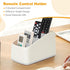 Remote Control Holder Organizer with 4 Compartments, Caddy/Box/Tray for Bedside Table/Office Desk, Desktop Storage