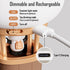 kvppvt 3 Hot Air Balloon Rechargeable Night Light, Safe Soft Silicone Material, Brightness Levels, Tap Control, Warm