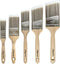 Paint Brushes Set, Sash Brushes, Soft Tapered Filament, Wood Stain Brushes, Pack of 5