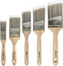 Paint Brushes Set, Sash Brushes, Soft Tapered Filament, Wood Stain Brushes, Pack of 5