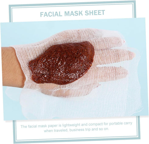 100pcs VICASKY Beauty Salon Facial Mask Paper Gauze Disposable Mask for Skin Care