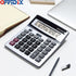 OFFIDIX Large Key Calculators, Office Desktop Calculator, Dual Power Electronic, 12 Digit Large LCD Display for Daily