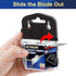 JETMORE 50 Pack Utility Knife Blades, SK5 High Carbon Steel Standard Size Blades for Box Cutter