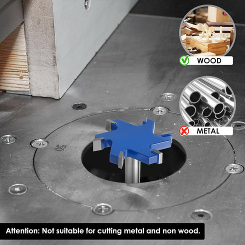 MLYNZXJSY 2PCS 1/2 2-1/2" 6 Slab Flattening Router Bit Shank, Cut Dia, Flute Surfacing Router Bit Efficient Slab