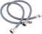 ARCORA 48 Inch Sink Hose - Faucet Supply Lines, Braided Nylon 3/8 Comp to 1/2 Comp (1 Pair)