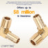 LTWFITTING 90 Degree Elbow Brass Barb Fitting, 3/8 ID Hose x 1/4-Inch Male NPT, Pack of 5