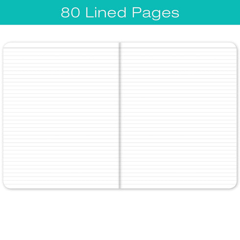 Elan Publishing Assorted Pattern Field Memo Notebooks, 8x10 in, Lined Notepads for Nurses, Teachers, 5 Pack, Easy to