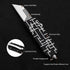 10PCS Aluminum Alloy Utility Knife, Pocket Knife with Clip, Retractable Box Cutter EDC Razor Knives with Blades