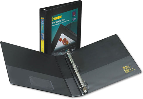 Avery Heavy-Duty Framed View 3-Ring Binder, 1" EZD Rings, Black Binder (68054)
