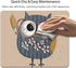 Cute Cartoon Owl Mouse Pad - Retro Personalized Design Vintage Owl Mouse Pads
