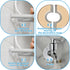 3 Pcs Stainless Steel Wall Split Flange Round Escutcheon Plate Cover for Plumbing Self Adhesive Split Pipe Flange
