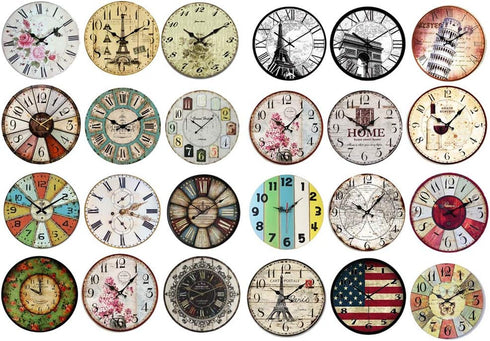 Seasonstorm Vintage Clock Dial Aesthetic Happy Planner Diary Journal Stickers - Scrapbooking Travel Art Supplies