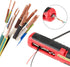 Wire Stripper Tool with SK5 Steel Blade Pen Shape Design Safety Lock, Self Adjusting Wire Dismantling Stripper TPR and ABS Handle Designed for Regular and Coaxial Cables