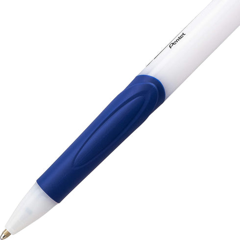 Pentel GlideWrite Ballpoint Pen with TechniFlo Ink, Medium Line (1.0mm) Blue Ink, Pack of 6 (BX910BP6C)