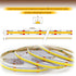 Dimmable Light,2700K-6500K,9.84ft/3m,8mm Wide,CRI90+ 24V Pandery COB LED Strip Light,CCT Strips LED Strips Kit