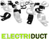 10pcs 1" Electriduct Heavy Duty Nylon Cable Clamps Mounting Wire Clips - Black