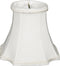 Royal Designs, Inc. CS-714WH Inverted Corner Bell Chandelier Shade with Decorative Trim,