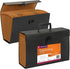 Smead A-Z and Subject Expanding File Box, 19 Pockets, Legal Size, Black, Latch Closure