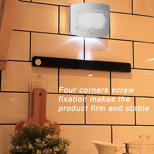 Tyenaza Night Light Lamp, Human Body Sensing Good Fixability Gentle Light Auto Sensing LED Night Light for Bedside
