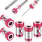 5 Pieces Magnetic Screw Ring Bit Magnetizer, Removable for 1/4 Inch/6.35 mm Hex Screwdriver and Power Bits