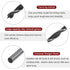 20pcs Brad Point Drill Bits, 3.5mm Dia Straight Round Shank for Softwood Hardwood Plywood Plastic Rubber, Black