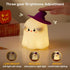 Eelexa Halloween Ghost Night Lights for Kids: Cute Lamp Rechargeable Toddler Baby Night Light with Timer, Adjustable