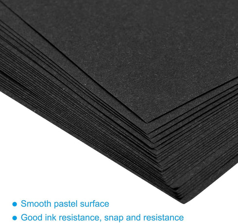 50 8.3 5.8 Inch 80gsm MECCANIXITY Sheets Colored Copy Paper x Printer Paper Black for Office Printing, Document