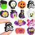 Halloween Erasers Bulk Supplies, Cute Ghost Pumpkin Skull Erasers, Multi Color Pencil Rubber Erasers for Kids