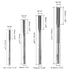 uxcell 1/8" 3/16" 1/4" 5/16" Chucking Reamer H7 Accuracy High Speed Steel Lathe Machine Reamer 6 Straight Flutes Round Shank Milling Cutter Tool Reamer Set for Bore Machining 4pcs