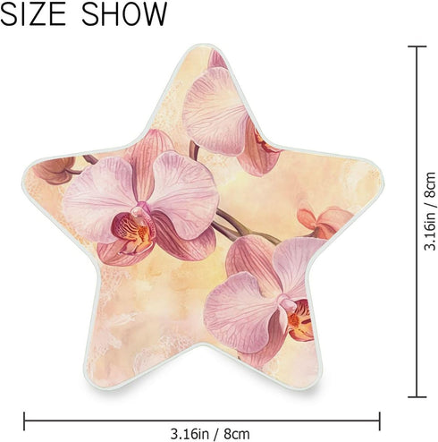 Burbuja 0.2W Floral LED Night Light Plug into Wall Star-Shaped Nightlight Dusk to Dawn Auto Sensor for Bedroom Bathroom