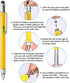 Zonon 3 Pieces Present Pen for Men, Multi-Tool 6 in 1 Mini Ballpoint with Refills for Graduation (Black, Yellow, Silver)