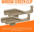 Full Screen Latch Compatible with Andersen 400 and 200 Series Double Hung and Gliding Windows from Year 2000 to Present - Replacement Clips for Windows and Door Screens (Pack of 6, White)