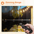 Dimmer 300W, 2h/4h/6h/8h, 4 Dimmer addlon for Outdoor String Lights, Timing Brightness Level, Remote Control, Control