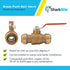 SharkBite 1 Inch Ball Valve, Push to Connect Brass Plumbing Fitting for Water Shut Off