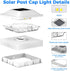 4x4 2 Pack, 2 16 4x4 Peasur Post Solar Lights Modes LED Solar Post Cap Light Waterproof, Deck Fence Post Solar Lights