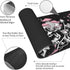 Skull Hippie Mushroom Moth Moon Gaming Mouse Pad XL, Large Extended Desk Pad, Long Nonslip Rubber Mat