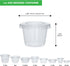 Galashield 100 Sets 1 oz Small Plastic Containers with Lids, Disposable Portion Cups for Sauce and Dressing