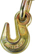 VULCAN Load Binder with 2 Grab Hooks - Ratchet Style, 7100 Pound Safe Working Load, Works with 5/16 Inch or 3/8 Inch