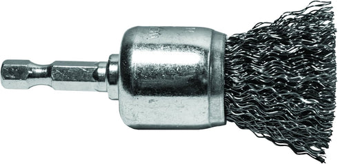 Century Drill & Tool 76201 Coarse Crimped End Wire Brush, 1"