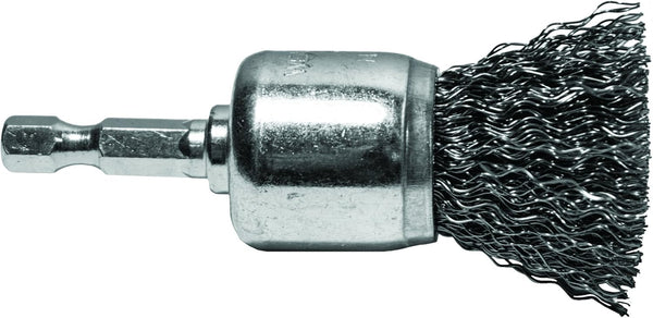 Century Drill & Tool 76201 Coarse Crimped End Wire Brush, 1"